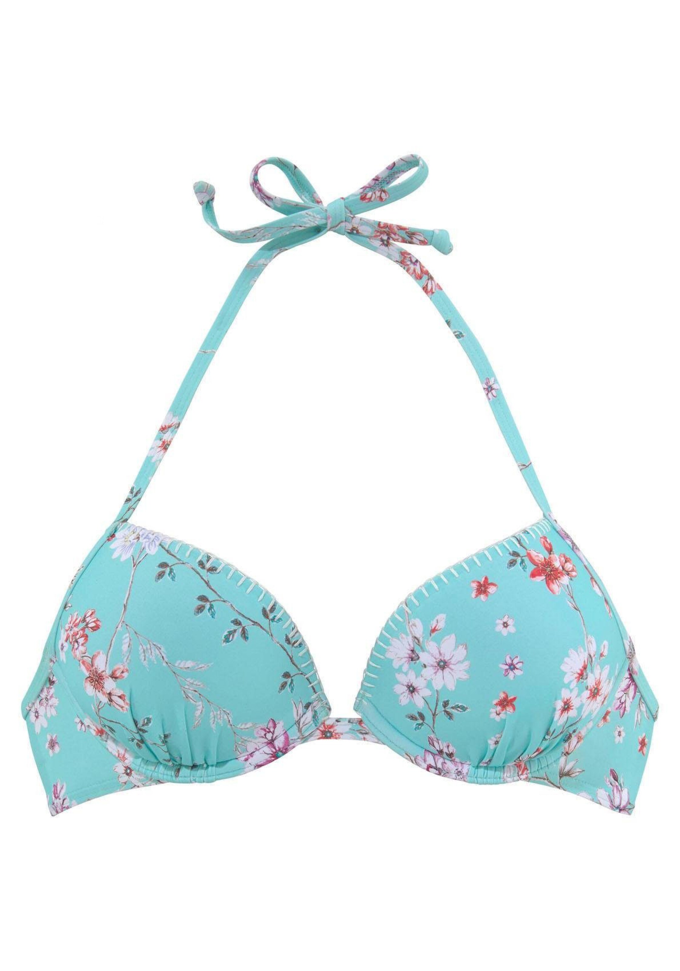 Sunseeker Bikini Top Ditsy In Hellblau About You