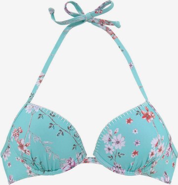 SUNSEEKER Push-up Bikini-Top 'Ditsy' in Blau: predná strana