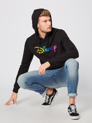 Mister Tee Sweatshirt 'Disney Rainbow' in Black