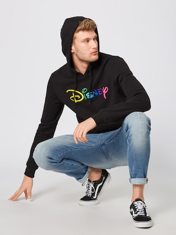 Mister Tee Sweatshirt 'Disney Rainbow' in Black