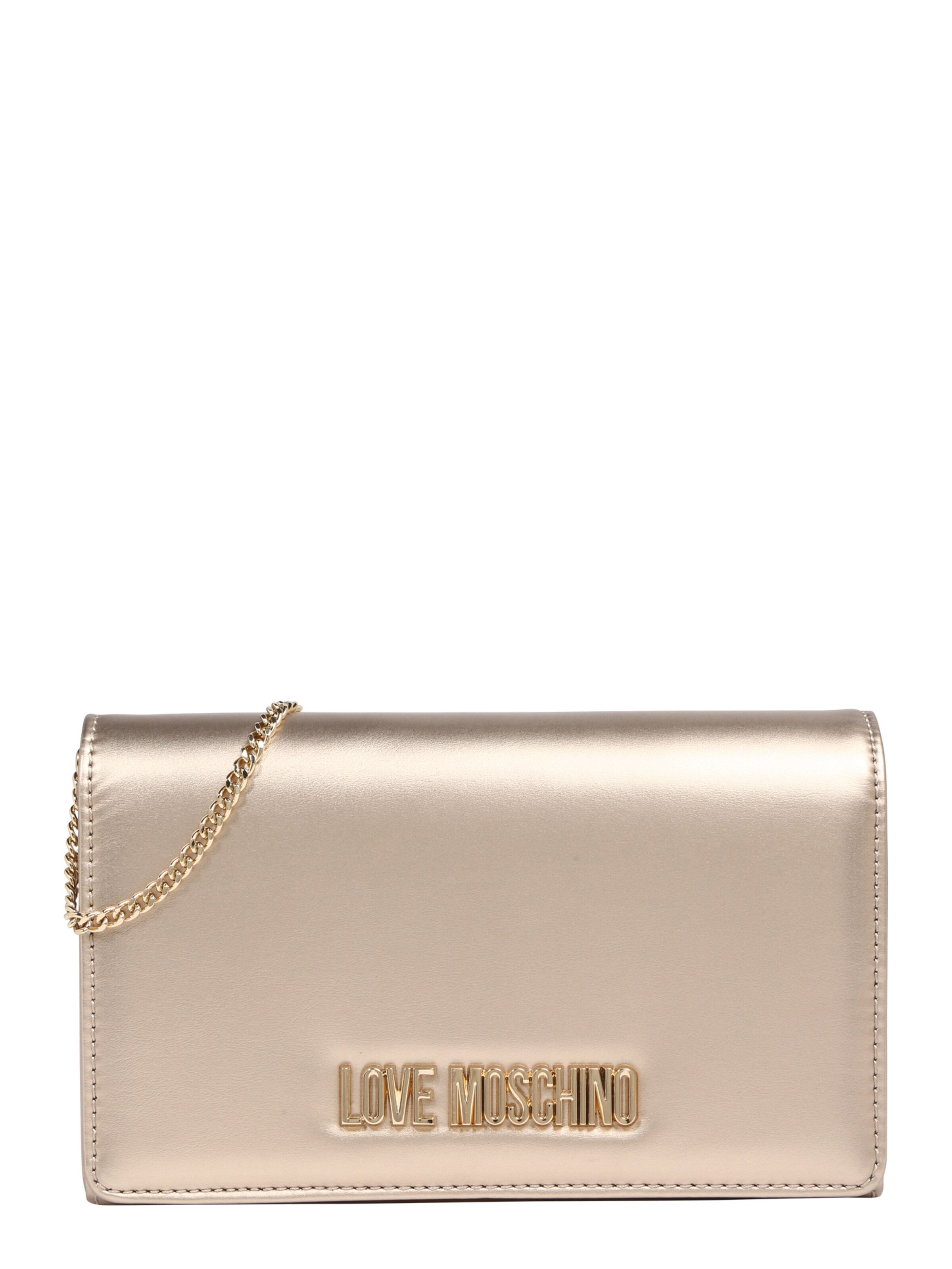 Love Moschino - Umhängetasche 'BORSA METALLIC PU NERO' in puder