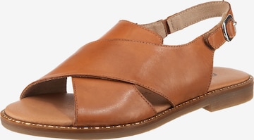 REMONTE Sandale i brun: framsida