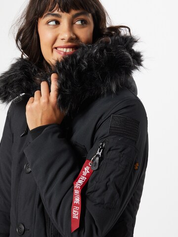 ALPHA INDUSTRIES Winterparka 'Polar' in Zwart