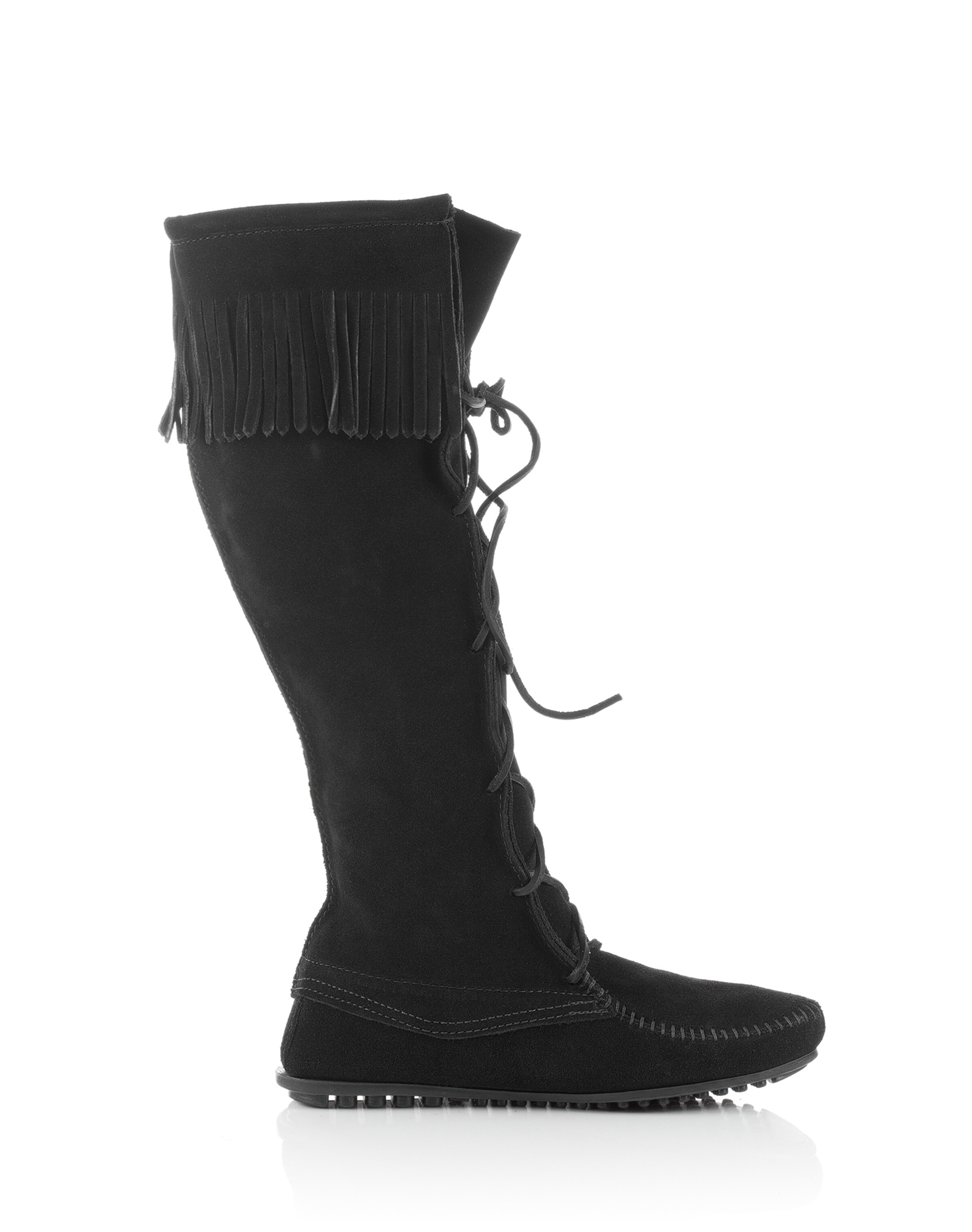 Bottes à lacets Minnetonka en noir