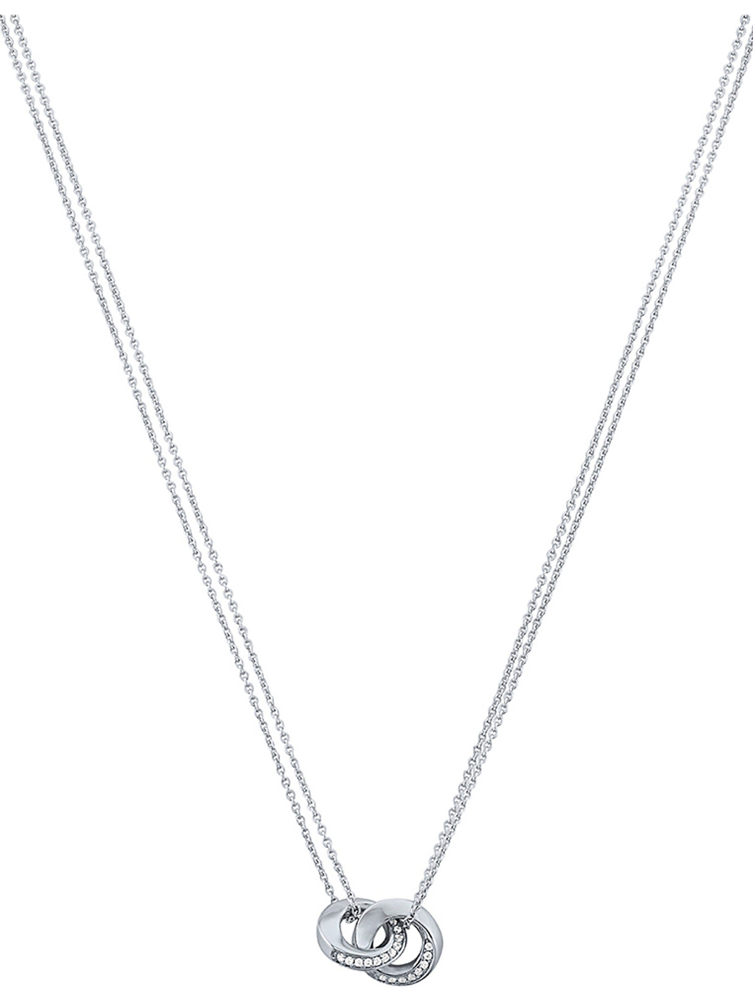 JETTE Necklace 'Twisted' in Silver: front