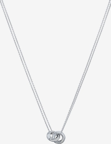 JETTE Necklace 'Twisted' in Silver: front