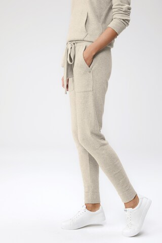 Tapered Pantaloni 'Lou' di LeGer by Lena Gercke in beige: frontale