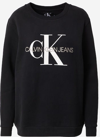 Calvin Klein Jeans Sweatshirt in Black: front