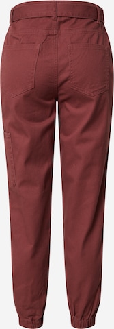 ONLY Alt kitsenev Klapptaskutega püksid, värv punane