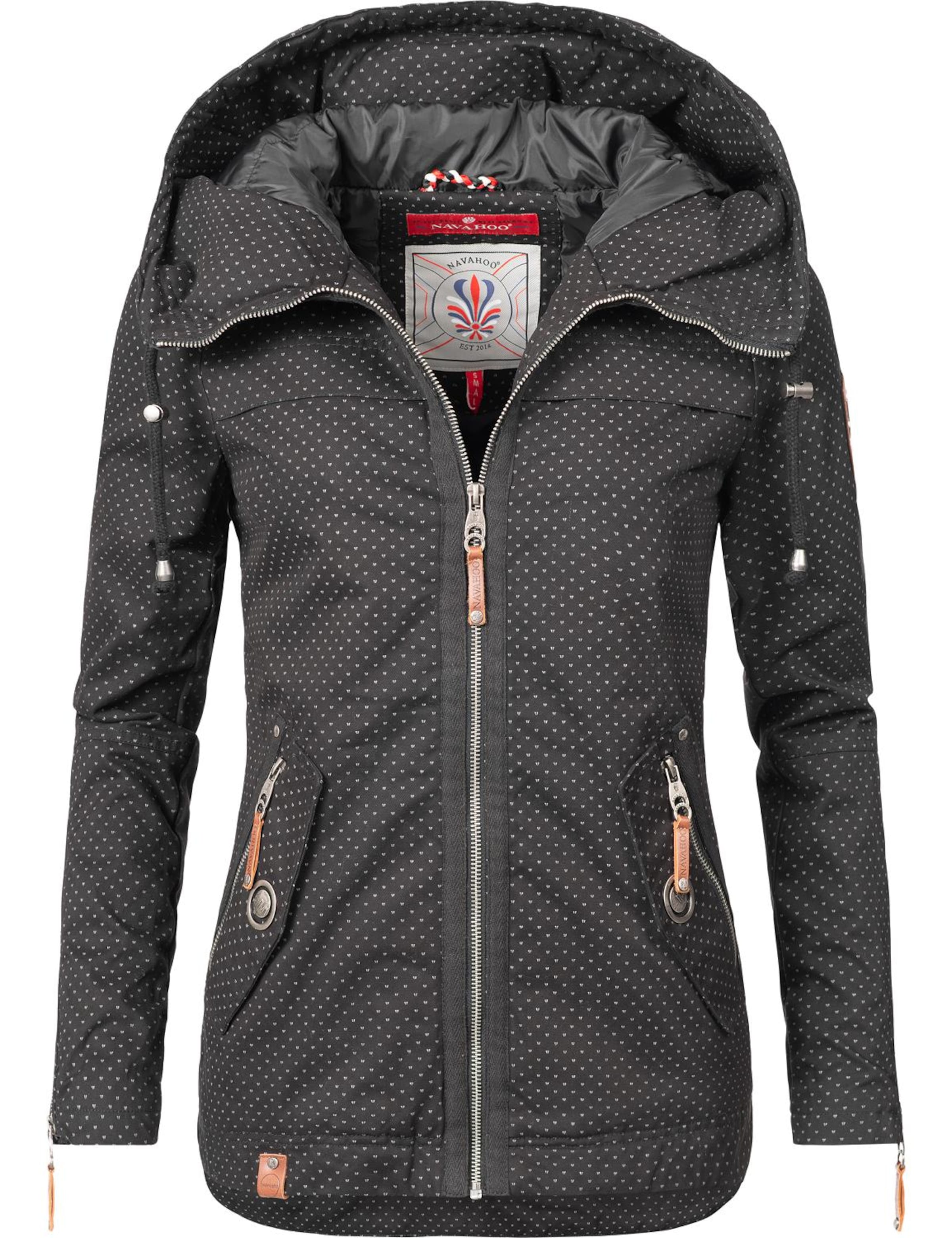 Veste mi-saison 'Wekoo' NAVAHOO en noir : devant