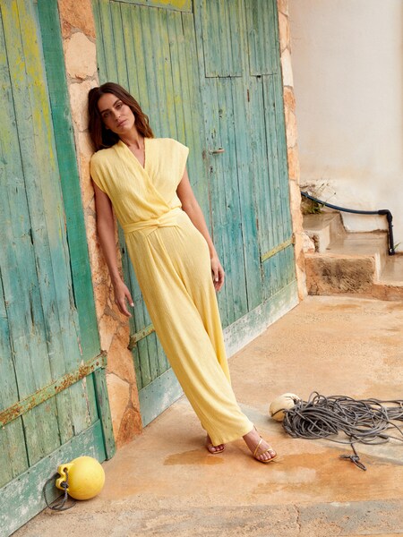 Alicia A. - Yellow Jumpsuit Look by GMK Collection