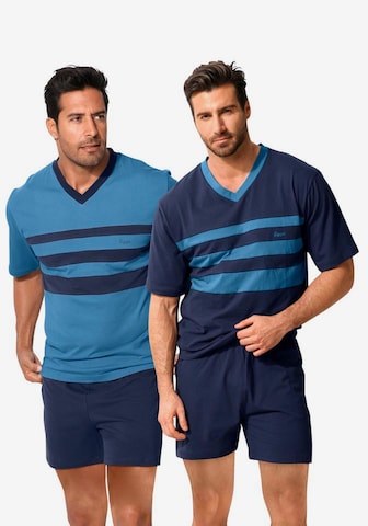 LE JOGGER Short Pajamas in Blue: front