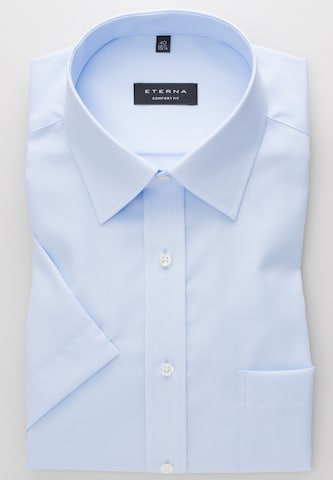 ETERNA Comfort fit Button Up Shirt in Blue