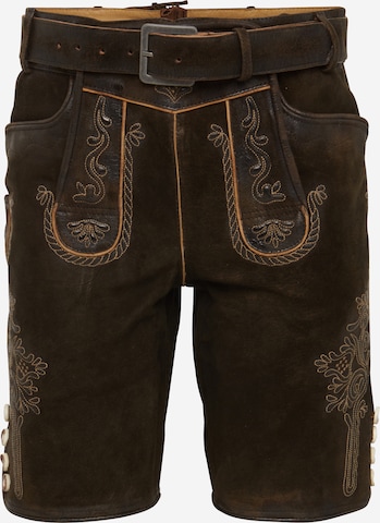 MARJO Regular Tradisjonell bukse i brun: forside