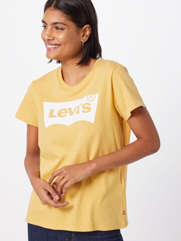 LEVI'S ® Póló 'The Perfect Tee' - sárga: elől