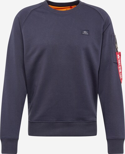 ALPHA INDUSTRIES Sweat-shirt 'X-Fit' en bleu marine / rouge / noir / blanc, Vue avec produit
