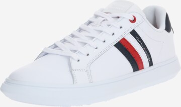 Sneaker low de la TOMMY HILFIGER pe alb: față