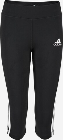 ADIDAS PERFORMANCE Skinny Sportbroek in Zwart: voorkant