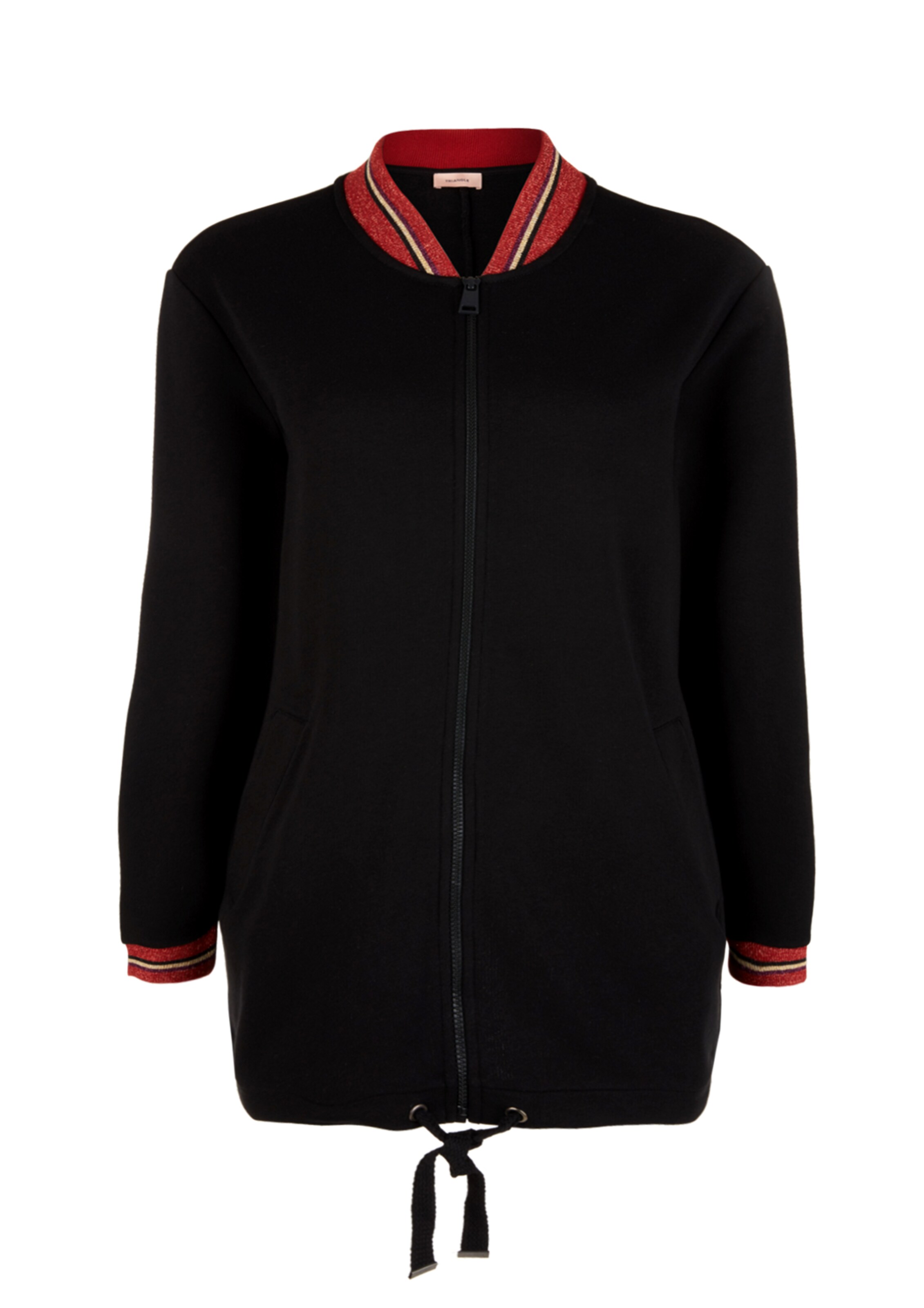 TRIANGLE - Sweatjacke in schwarz