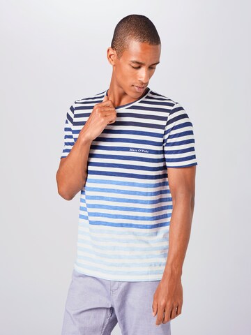 Coupe regular T-Shirt Marc O'Polo en bleu : devant