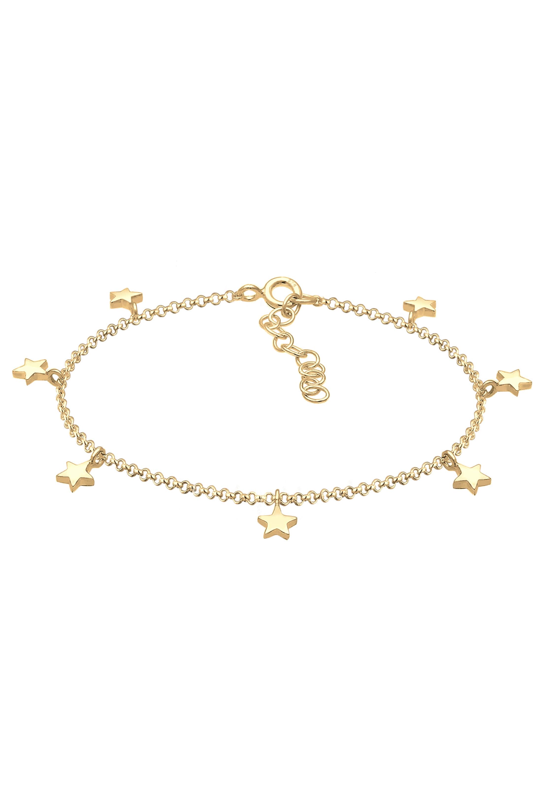 ELLI Foot jewelry 'Astro' in Gold: front