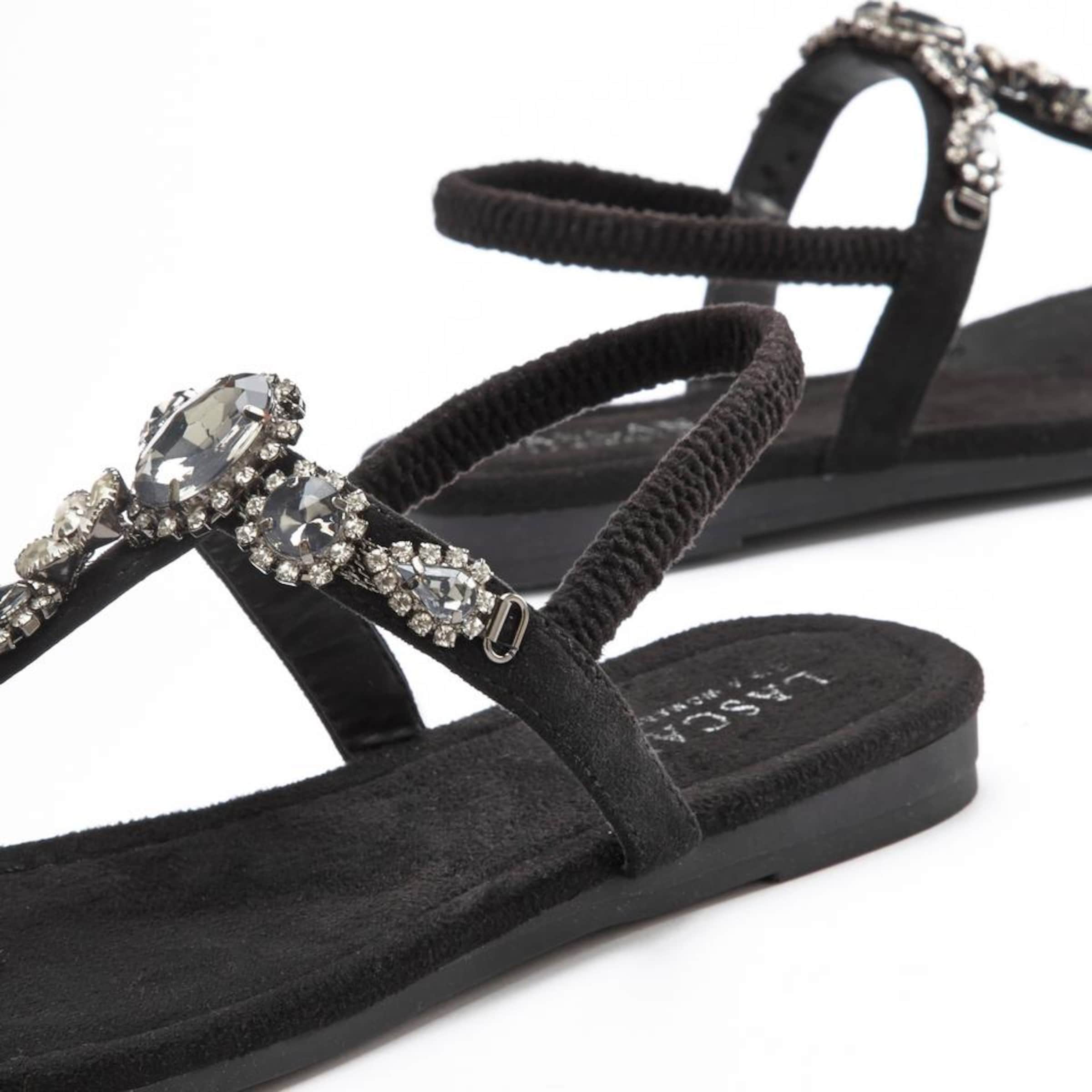 LASCANA T-bar sandals in Black