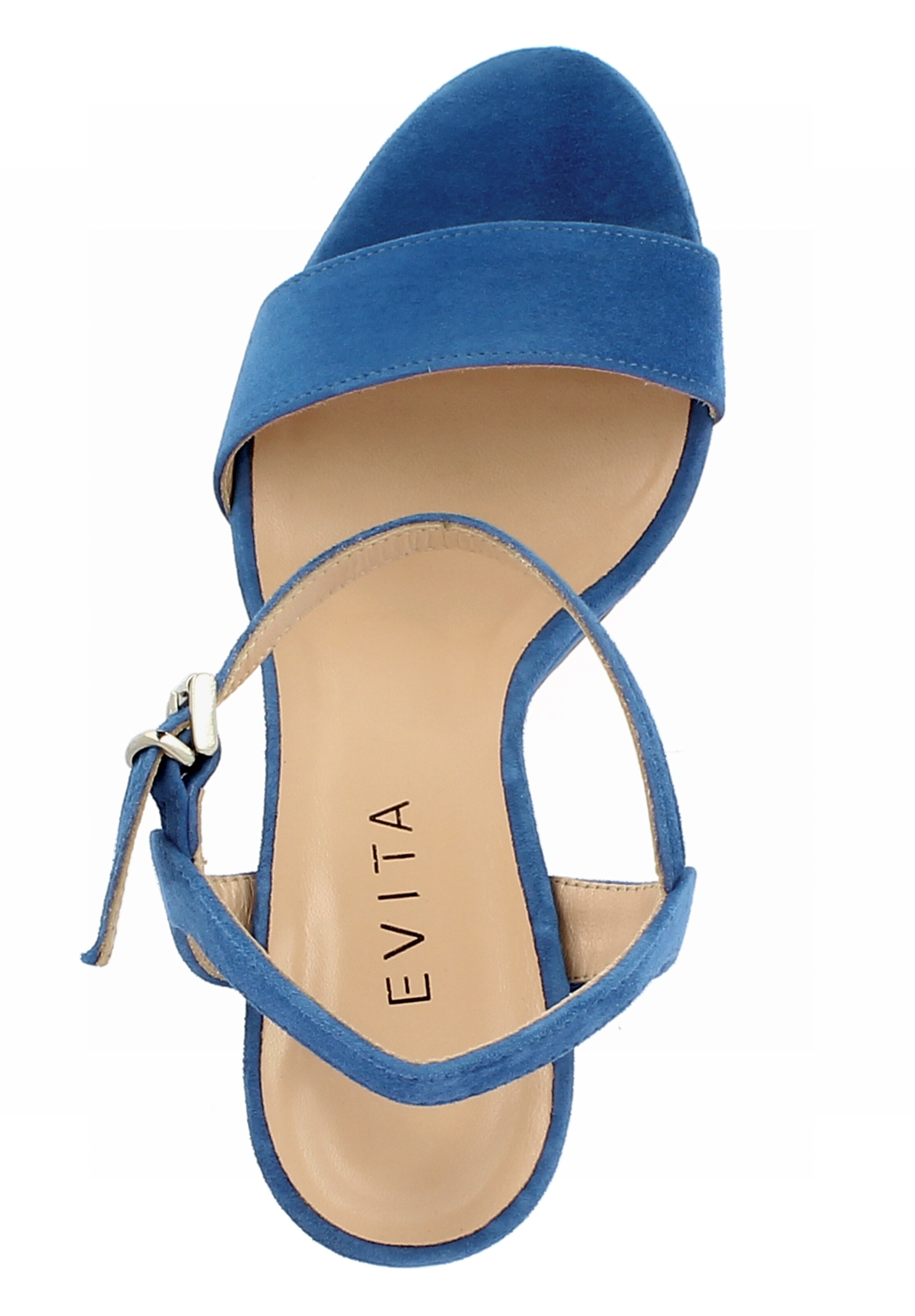 EVITA Sandalen met riem 'Stefania' in Blauw