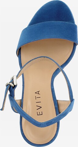 EVITA Sandalen met riem 'Stefania' in Blauw