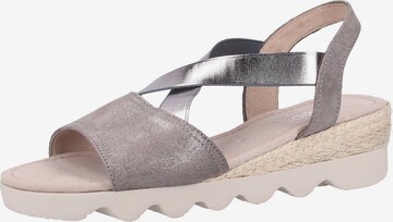 GABOR Strap Sandals in Grey: front