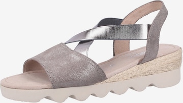 GABOR Strap Sandals in Grey: front