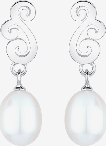 ELLI Earrings 'Ornament' in White: front