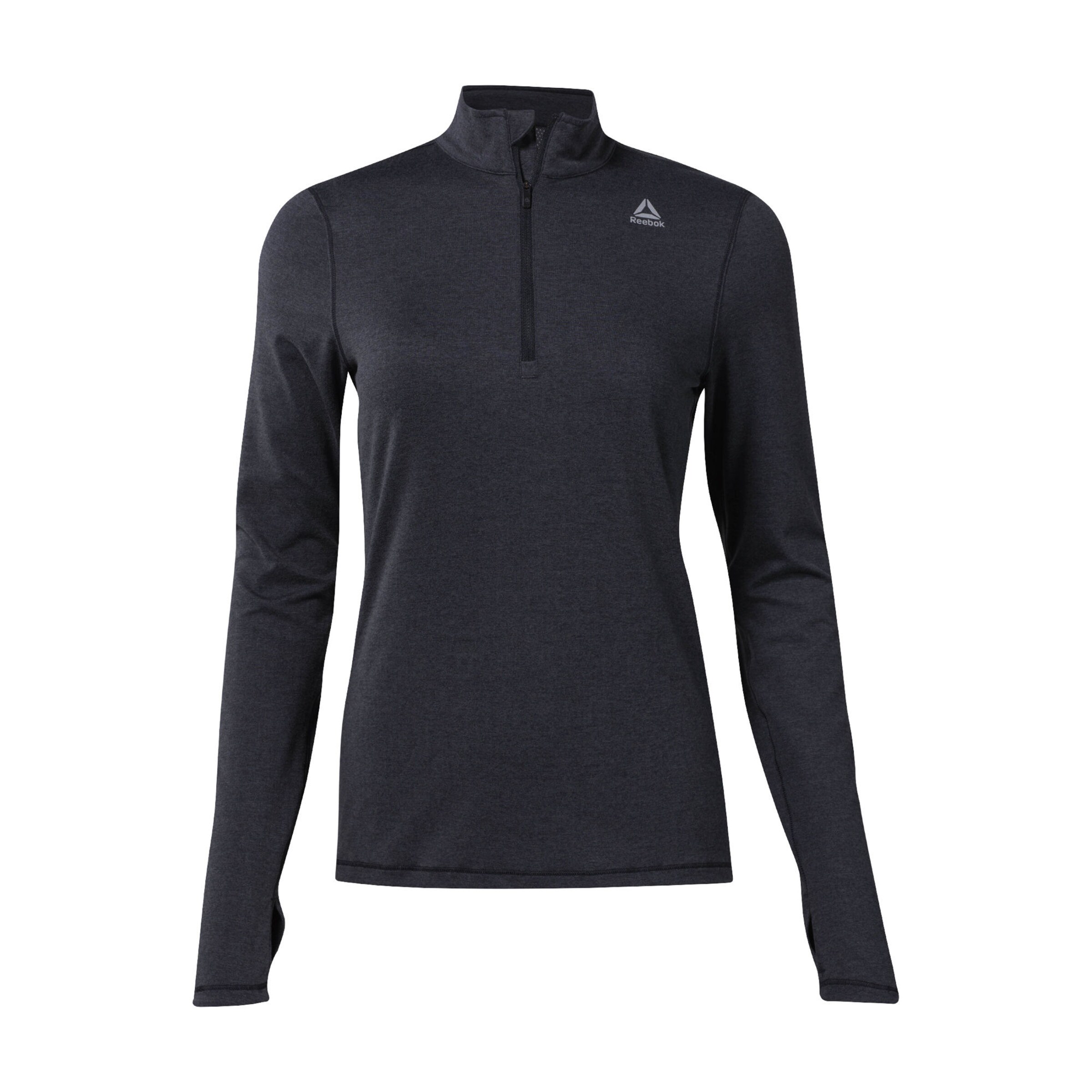 REEBOK - Shirt in schwarzmeliert