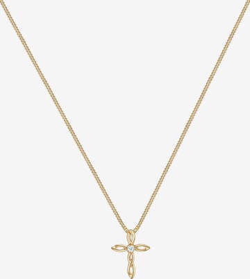 Elli DIAMONDS Necklace 'Kreuz' in Gold