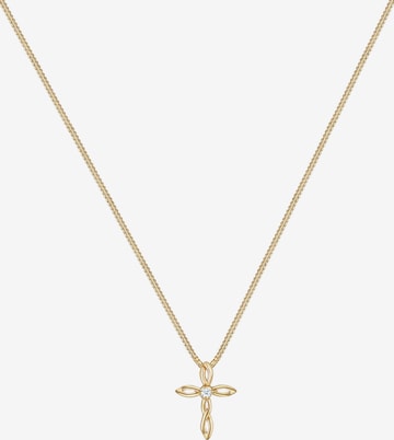 Elli DIAMONDS Halskette 'Kreuz' in Gold