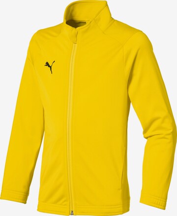 PUMA Athletic Jacket 'Liga Sideline Core' in Yellow: front