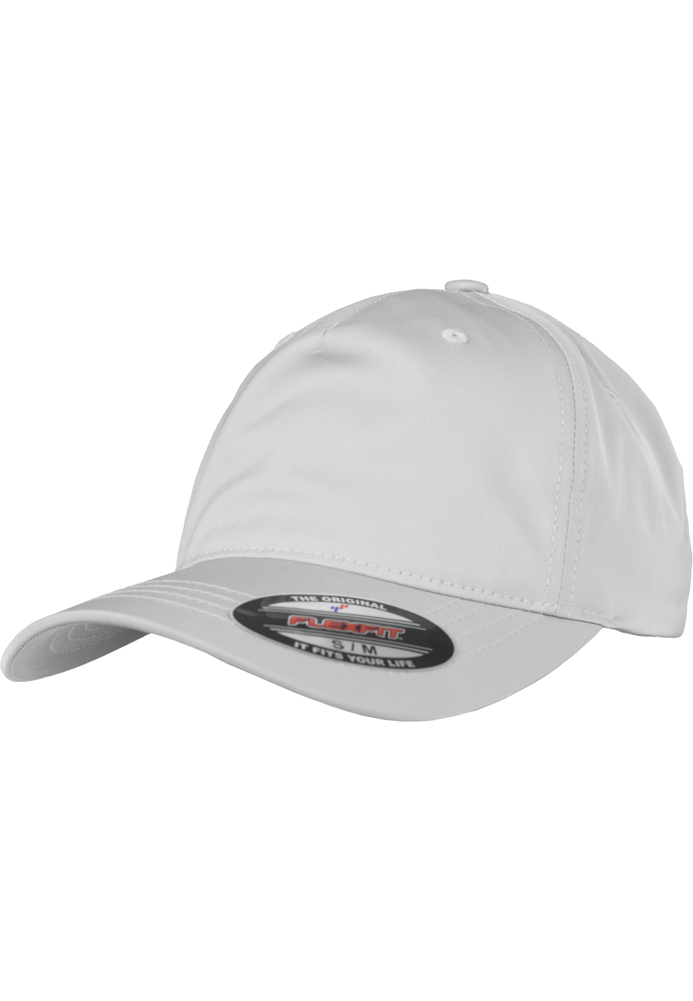 Flexfit Cap in Silber: Vorderseite