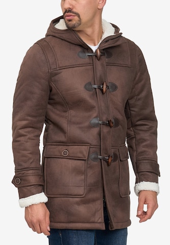 INDICODE JEANS Winter Coat 'Calshot' in Brown