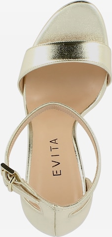 EVITA Strap Sandals 'Valeria' in Gold