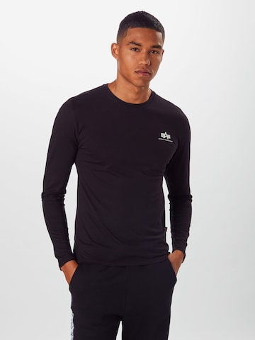 ALPHA INDUSTRIES Shirt in Black: front