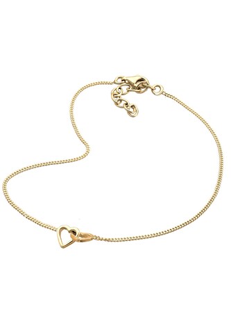 ELLI Foot Jewelry 'Herz' in Gold
