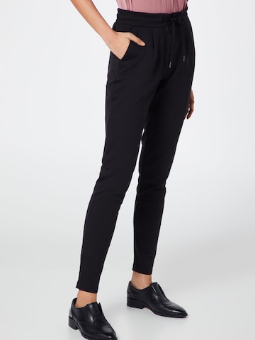 ICHI - Tapered Pantalón 'Kate' en negro: frente