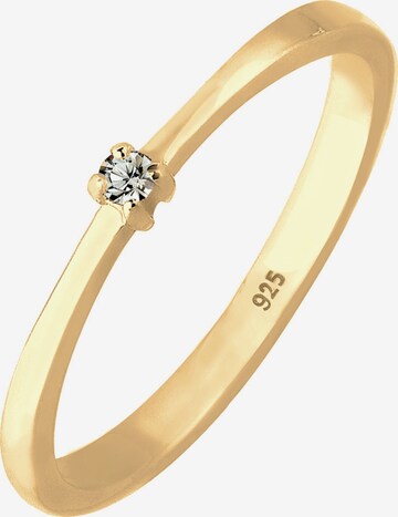 ELLI Ring 'Solitär' in Gold: front