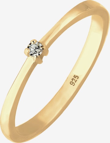 ELLI Ring 'Solitär' in Gold: predná strana