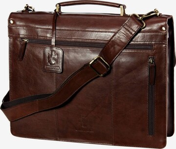 LEONHARD HEYDEN Document Bag 'Cambridge' in Brown