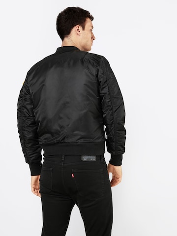 ALPHA INDUSTRIES Prehodna jakna 'Nasa' | črna barva