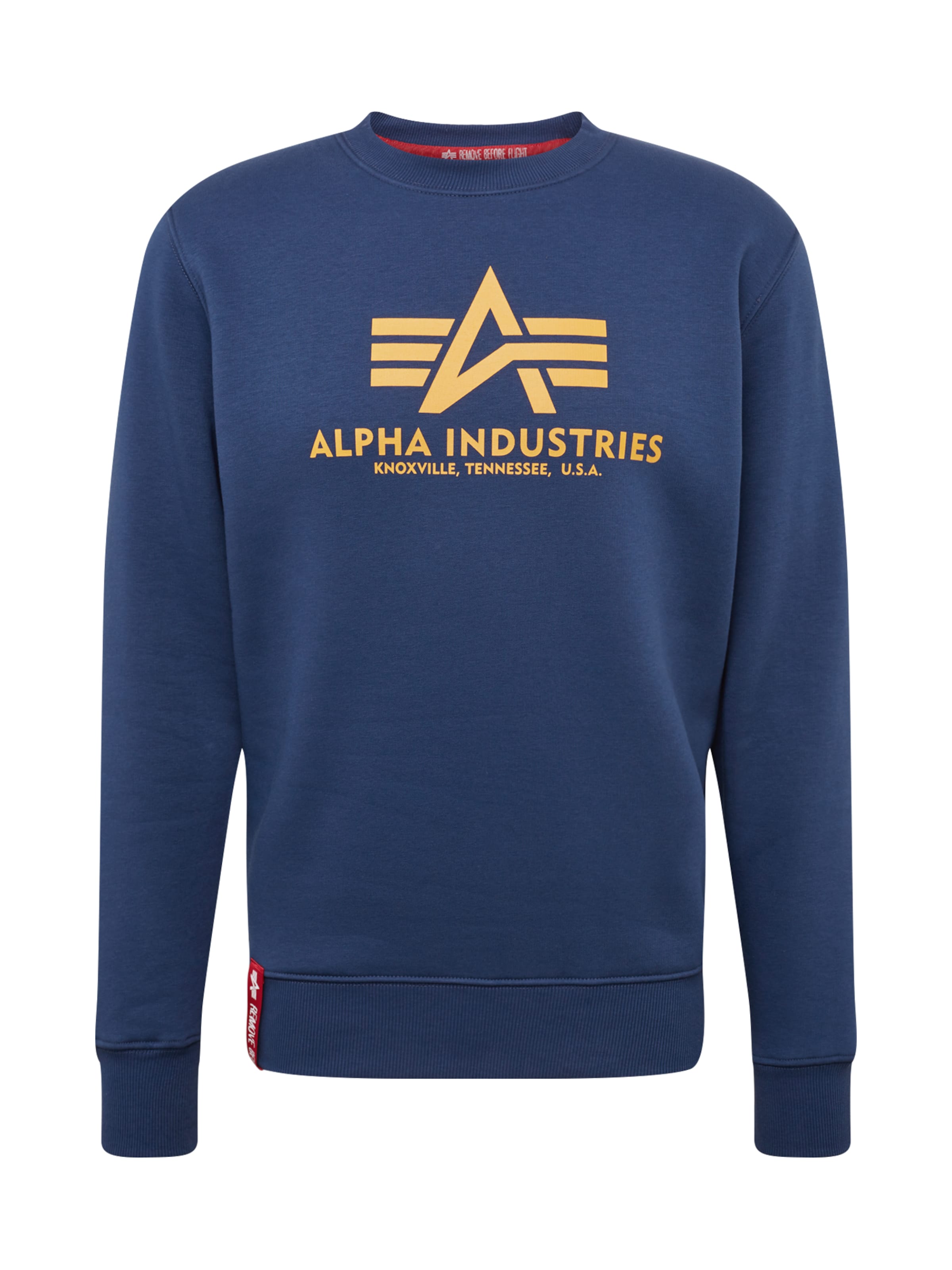 ALPHA INDUSTRIES Sweatshirt in Blau: Vorderseite