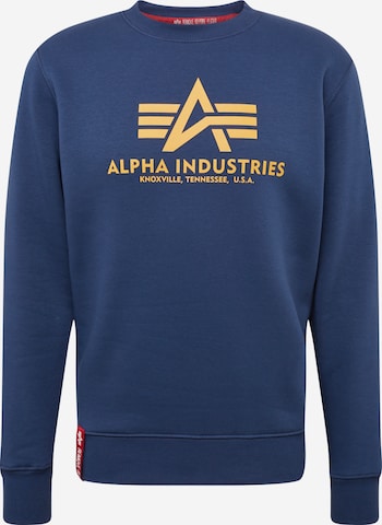 ALPHA INDUSTRIES Sweatshirt in Blue: front