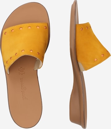 Paul Green Mules in Yellow