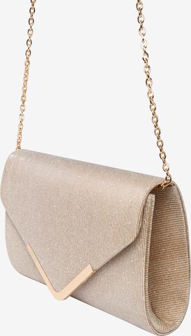 mascara - Bolso de noche 'LETTER FOLD' en oro: lado