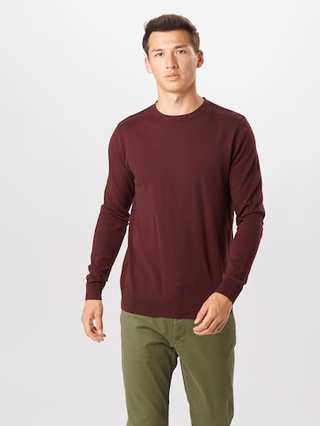SELECTED HOMME Regular fit Sweater 'Berg' in Red: front